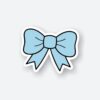 Blue Hair Bow Sticker