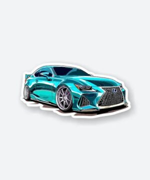 Blue Lexus RC Sticker