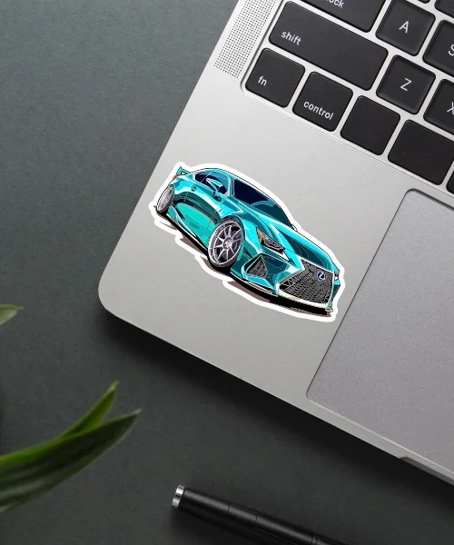 Blue Lexus RC Sticker Blue Lexus RC Sticker