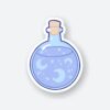 Blue Moon In Water Sticker