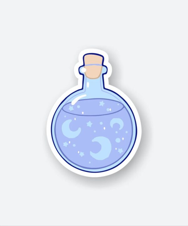 Blue Moon In Water Sticker Blue Moon In Water Sticker