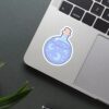 Blue Moon In Water Sticker