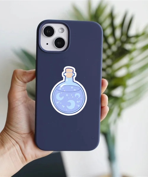 Blue Moon In Water Sticker Blue Moon In Water Sticker