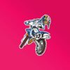 Blue Motocross Bike Sticker