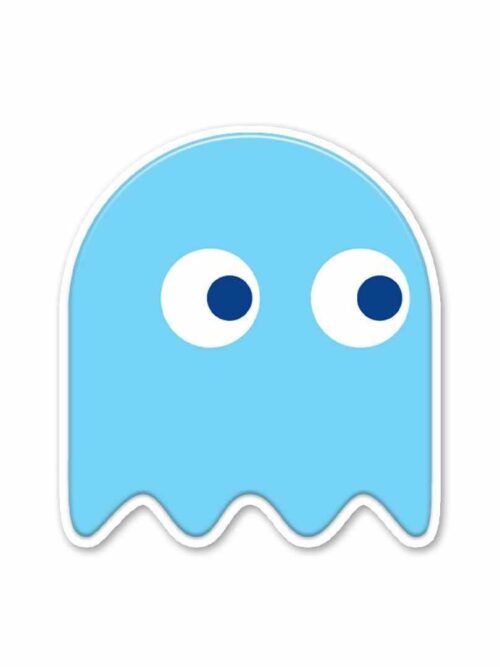 Blue Pacman Sticker