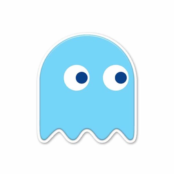 Blue Pacman Sticker