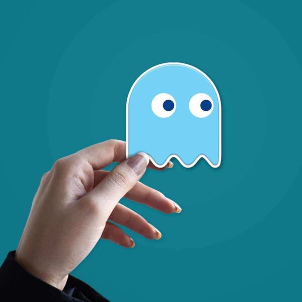Blue Pacman Sticker
