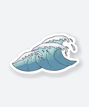 Blue Wave Sticker