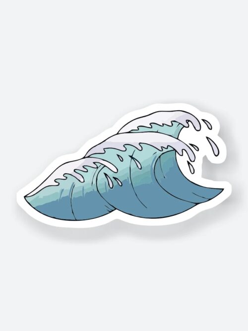 Blue Wave Sticker