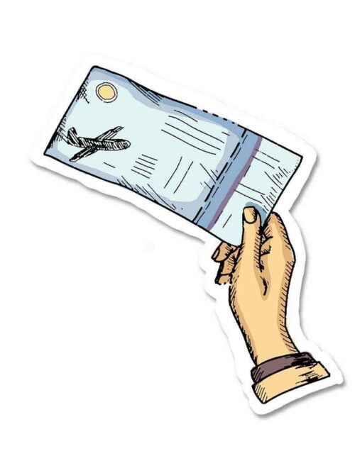 Boarding Pass V3 Sticker