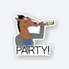 Bojack Party Sticker