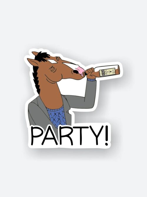 Bojack Party Sticker