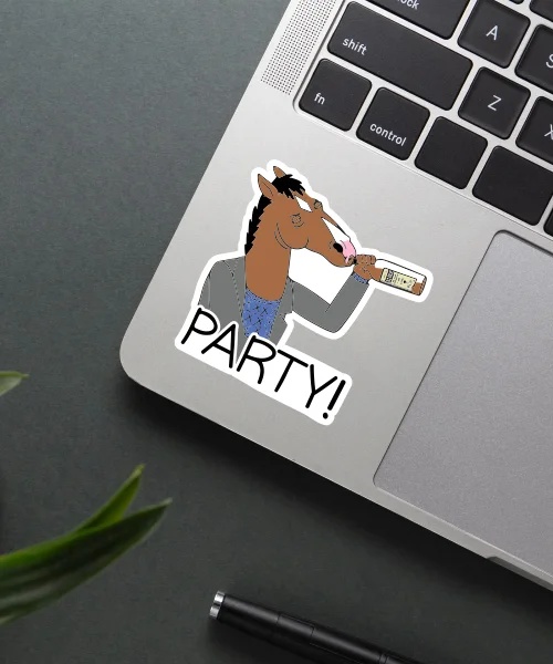 Bojack Party Sticker