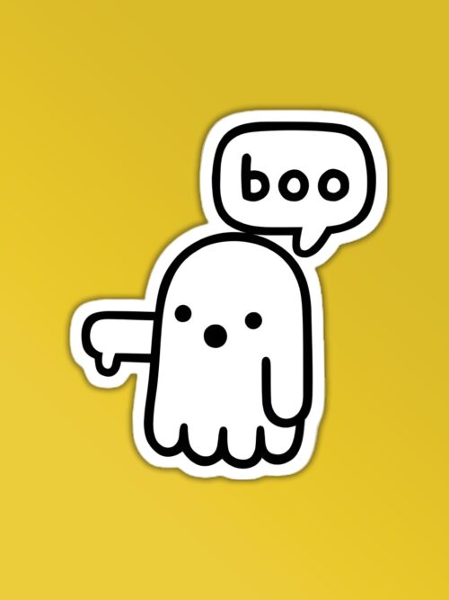 Boo Sticker