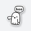Boo Sticker