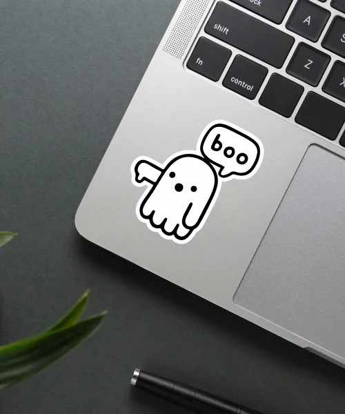 Boo Sticker