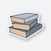 Book Stack Sticker