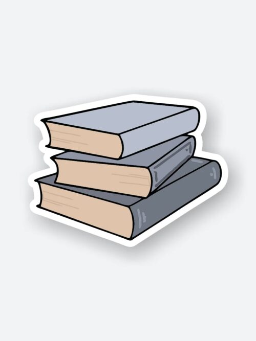 Book Stack Sticker