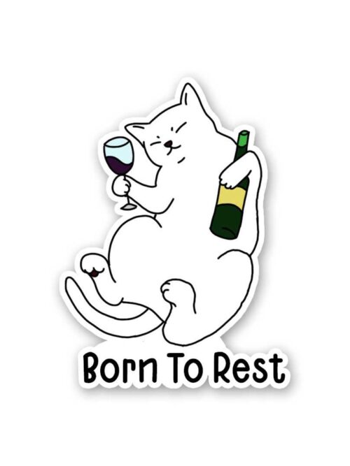 Born To Rest Sticker