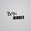 Born Winner Witty Stickers