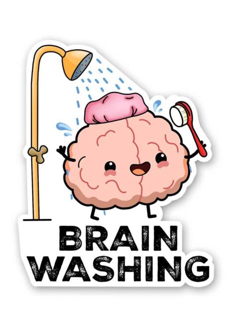 Brain Washing Sticker