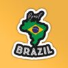 Brazil Football Sticker