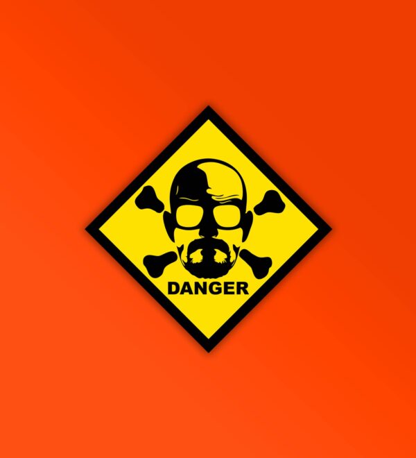 Breaking Bad Danger Laptop _ Mobile Sticker Breaking Bad Danger Laptop _ Mobile Sticker