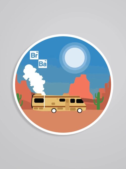 Breaking Bad Minimalist RV TV Shows Stickers