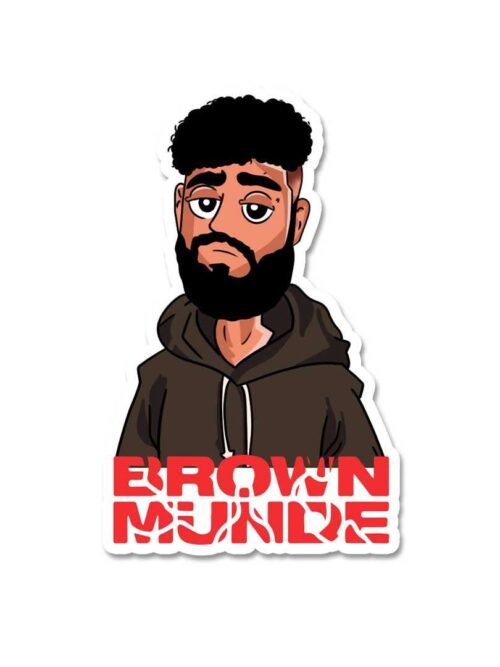 Brown Munde Sticker