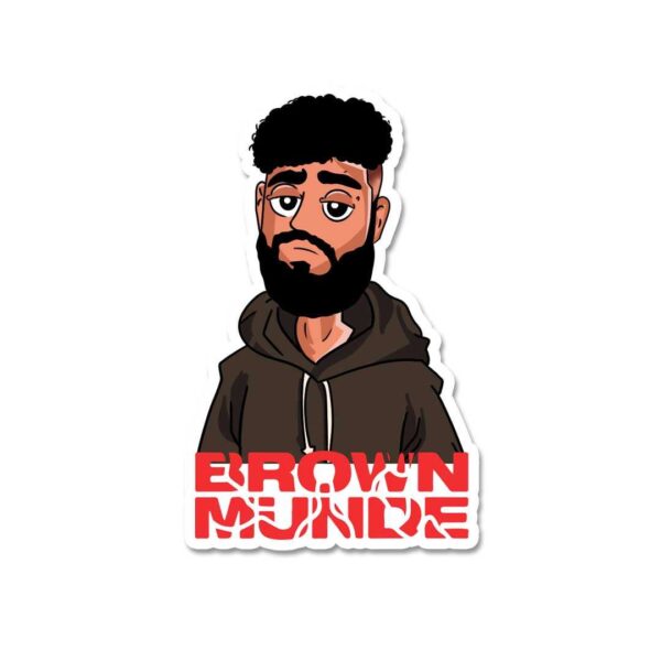 Brown Munde Sticker