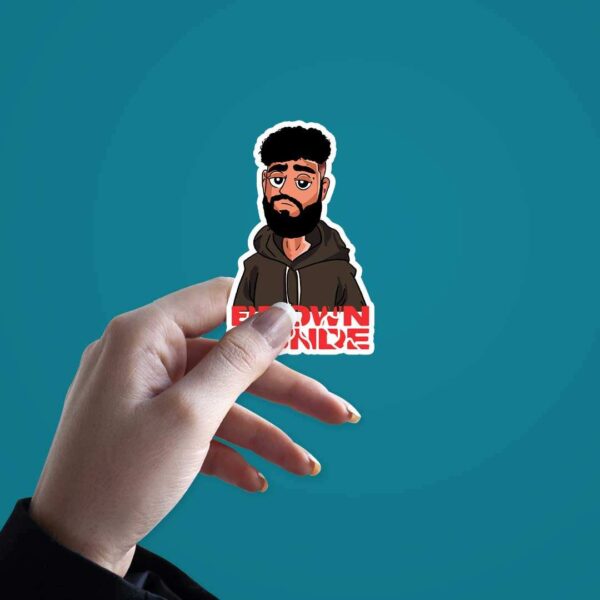 Brown Munde Sticker
