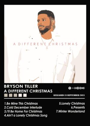 Bryson Tiller A Different Christmas Music Poster