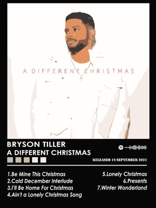 Bryson Tiller A Different Christmas Music Poster