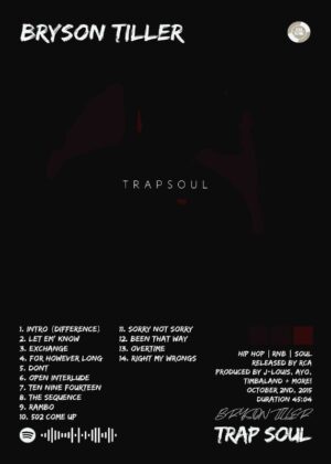 Bryson Tiller Trapsoul Music Poster
