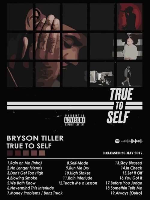 Bryson Tiller True To Self Music Poster