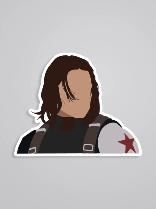 Bucky Minimalist Movies Stickers