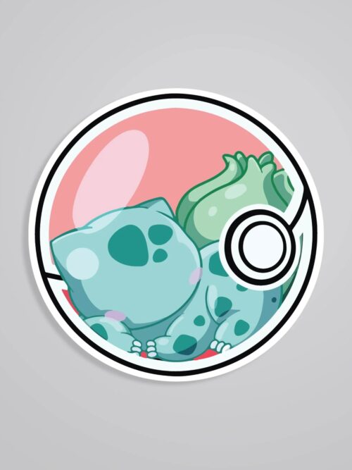Bulbasaur In Nature Ball Anime Stickers