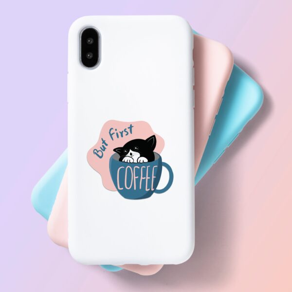 But First Coffee Laptop Mobile Stickers But First Coffee Laptop Mobile Stickers