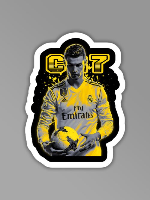 CR7 Football Sticker