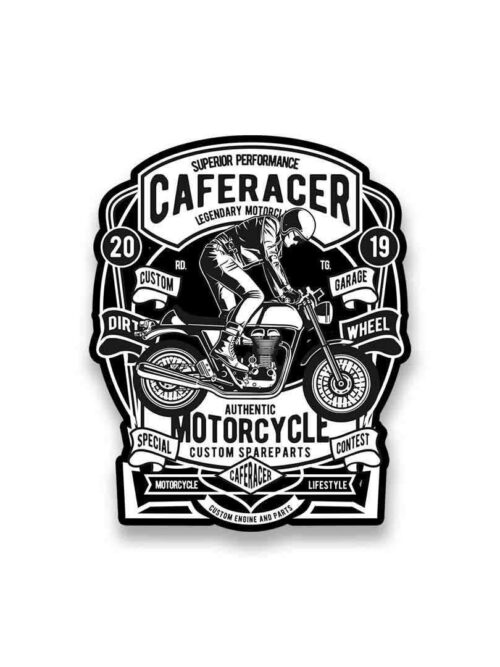 Cafe Racer Motorcycle Sticker