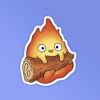 Calcifer Howls Moving Castle Laptop _ Mobile Stickers