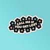 Call Me Sticker