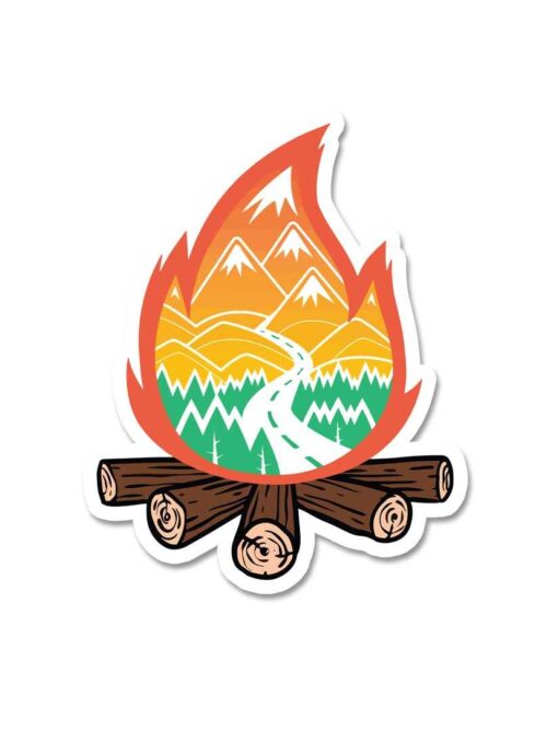 Campfire Sticker