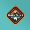 Camping On Mountains Sticker