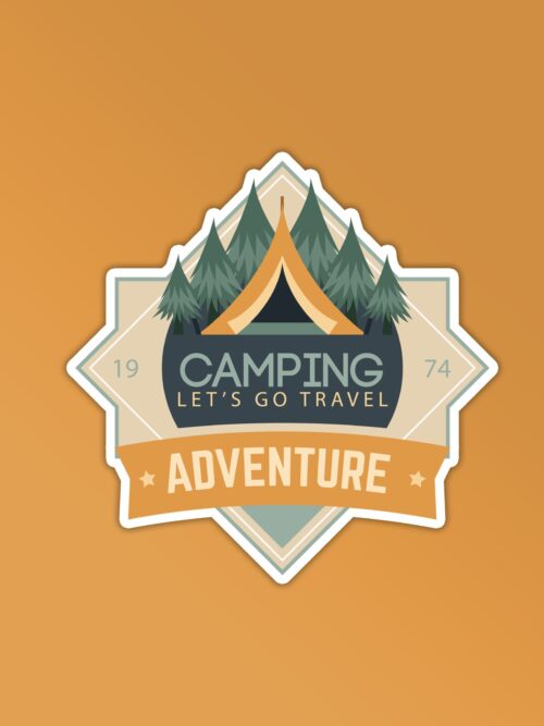 Camping Sticker