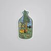 Camping In A Bottle Travels Stickers