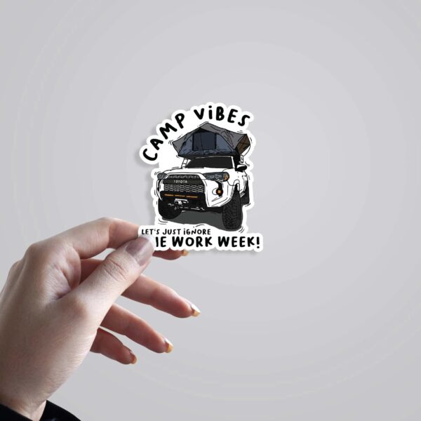 Camps Vibes Travels Stickers