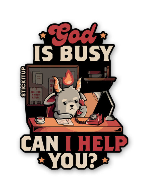 Can I Help You Sticker