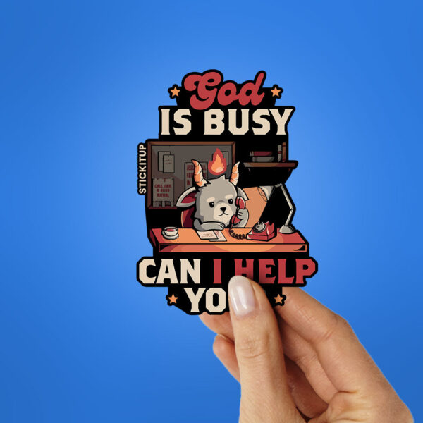 Can I Help You Sticker