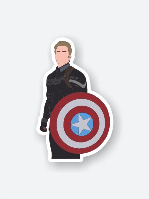 Captain America With Shield Sticker